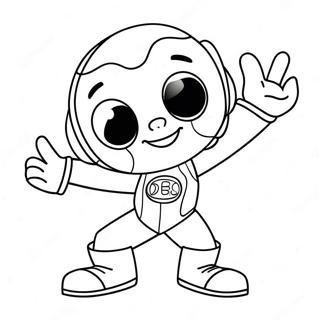 Fast Dash Character Coloring Page 73895-58535