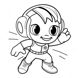 Fast Dash Character Coloring Page 73895-58536