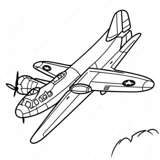 B 17 Bomber Coloring Page 73904-58518