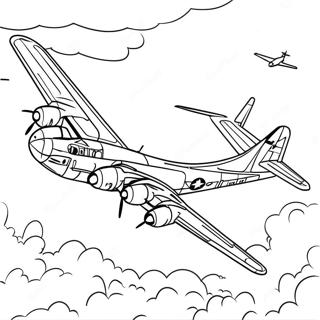 B 17 Bomber Coloring Page 73904-58520