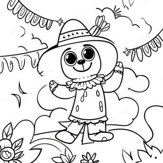 Colorful Cinco De Mayo Fiesta Coloring Page 73915-58526