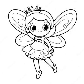 Sparkly Pinkalicious Fairy Coloring Page 7391-5885