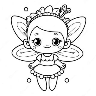 Sparkly Pinkalicious Fairy Coloring Page 7391-5886