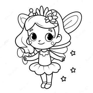 Sparkly Pinkalicious Fairy Coloring Page 7391-5887