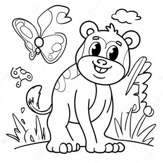 Colorful Big Fun Animal Adventure Coloring Page 73935-58554