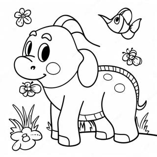 Colorful Big Fun Animal Adventure Coloring Page 73935-58555