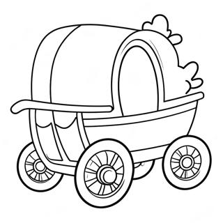 Cute Cartoon Wagon Coloring Page 73965-58567