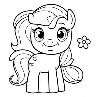 หน้าระบายสีของ My Little Pony Sweetie Belle 73984-58581