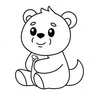 Teddiursa Cute Coloring Page 73994-58593