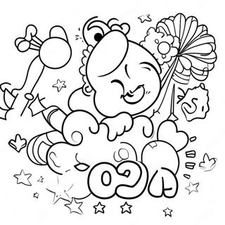 New Year 2024 Celebration Coloring Page 7400-5896