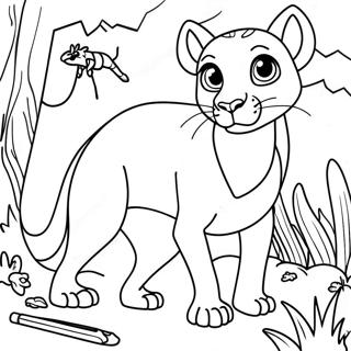 Bagheera Jungle Coloring Page 74054-58643