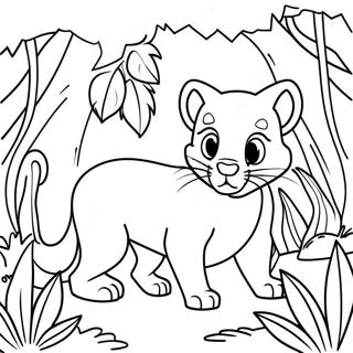 Bagheera Jungle Coloring Pages