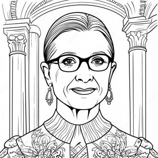 Ruth Bader Ginsburg Boyama Sayfaları