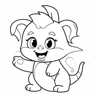 Cute Izzy With A Big Smile Coloring Page 74075-58658