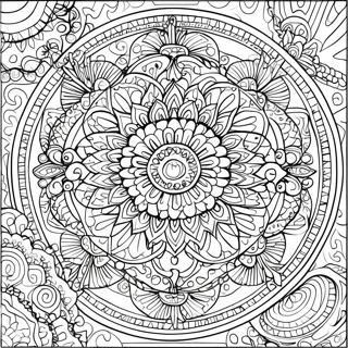 Intricate Mandala Kleurplaat 740-590