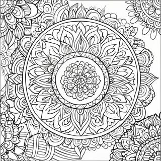 Intricate Mandala Kleurplaat 740-592