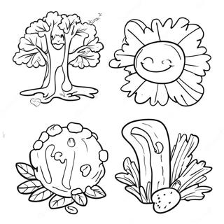 Four Seasons Nature Coloring Page 74124-58705