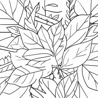 Colorful Autumn Leaves Coloring Page 74125-58713