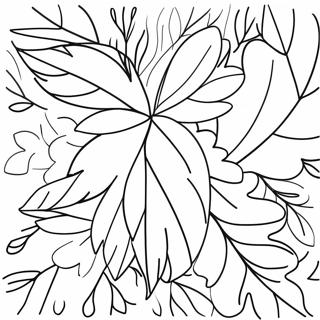 Colorful Autumn Leaves Coloring Page 74125-58714