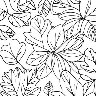 Colorful Autumn Leaves Coloring Page 74125-58715