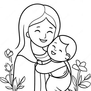 Christian Mothers Day Coloring Pages