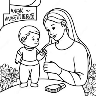 Christian Mothers Day Coloring Page 74144-58698