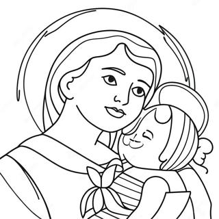 Christian Mothers Day Coloring Page 74144-58699