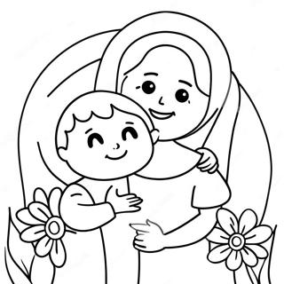 Christian Mothers Day Coloring Page 74144-58700