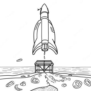 Apollo 11 Rocket Launch Coloring Page 74174-59001