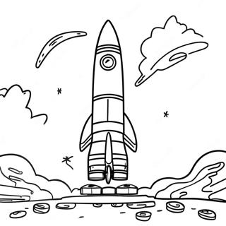 Apollo 11 Rocket Launch Coloring Page 74174-59002