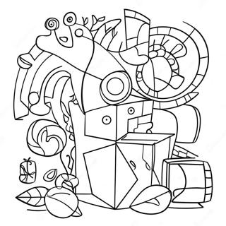 Cubism Coloring Page 74184-59017