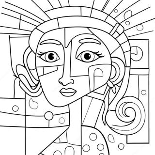 Cubism Coloring Page 74184-59020