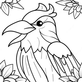 Raven Coloring Pages