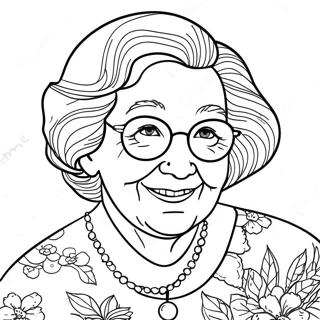 Best Grandma Coloring Pages