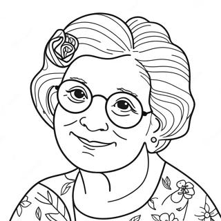 Best Grandma Coloring Page 7490-5979