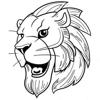 Detroit Lions Coloring Page 7590-6055