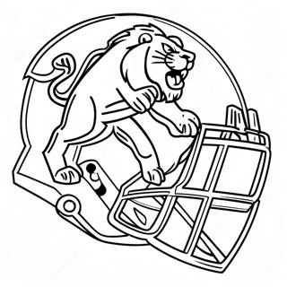 Detroit Lions Coloring Page 7590-6056