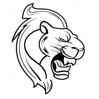 Detroit Lions Logo Coloring Page 7591-6051