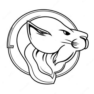 Detroit Lions Logo Coloring Page 7591-6052