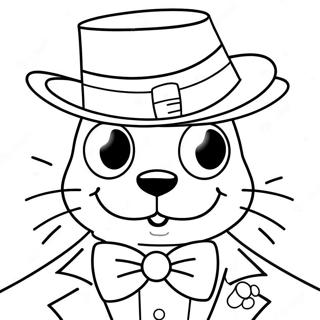 Tuxedo Sam Coloring Page 7630-6076