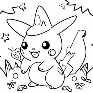 Pokemon Halloween Coloring Pages