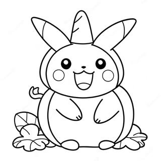 Pokemon Halloween Coloring Pages