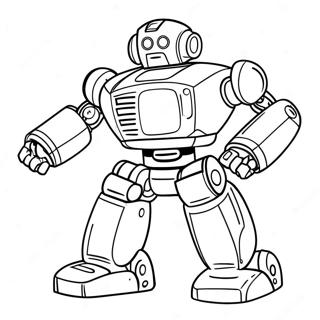 Heroic Rescue Bot Coloring Page 7711-6145