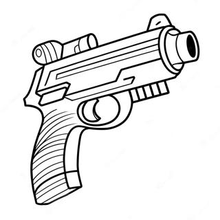 Nerf Gun Coloring Page 7720-6160