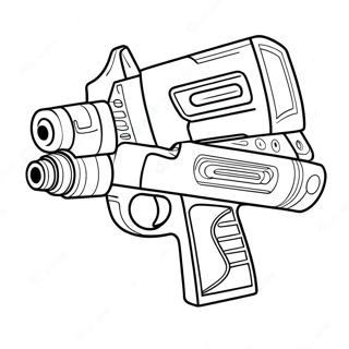 Colorful Nerf Blaster Coloring Page 7721-6161