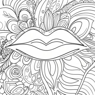 Lips Coloring Pages