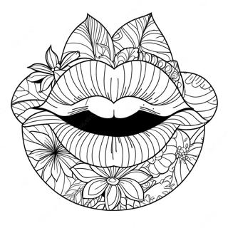 Lips Coloring Page 7730-6150