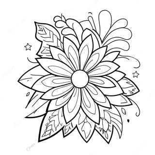 Firework Coloring Page 7740-6170