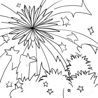 Firework Coloring Page 7740-6172