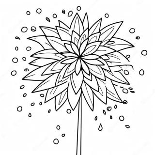 Colorful Firework Display Coloring Page 7741-6180